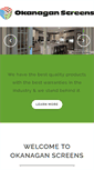 Mobile Screenshot of okanaganscreens.com